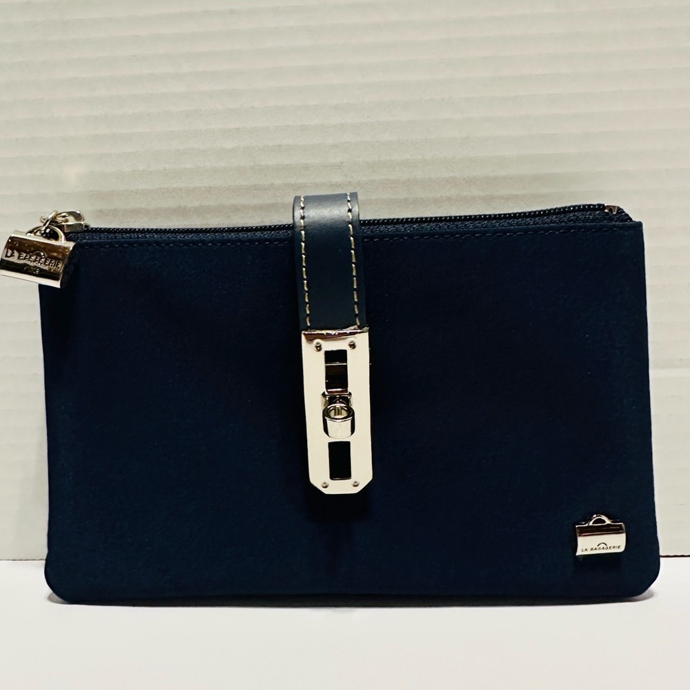 La Bagagerie Elegant Navy Blue Clutch